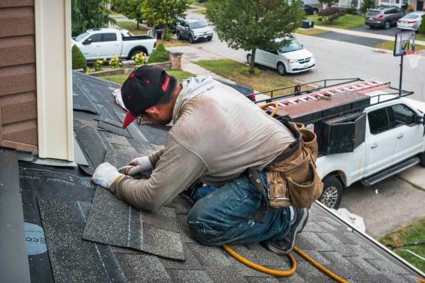 Professional Roofing technician working in Gladys, VA